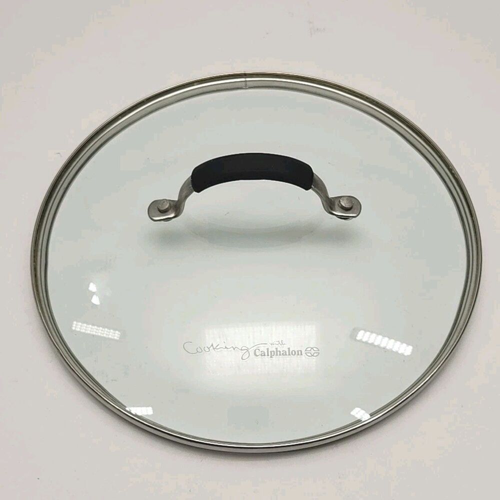 Cooking With Calphalon Replacement Glass Lid Cover 10.5” Silicon Handle